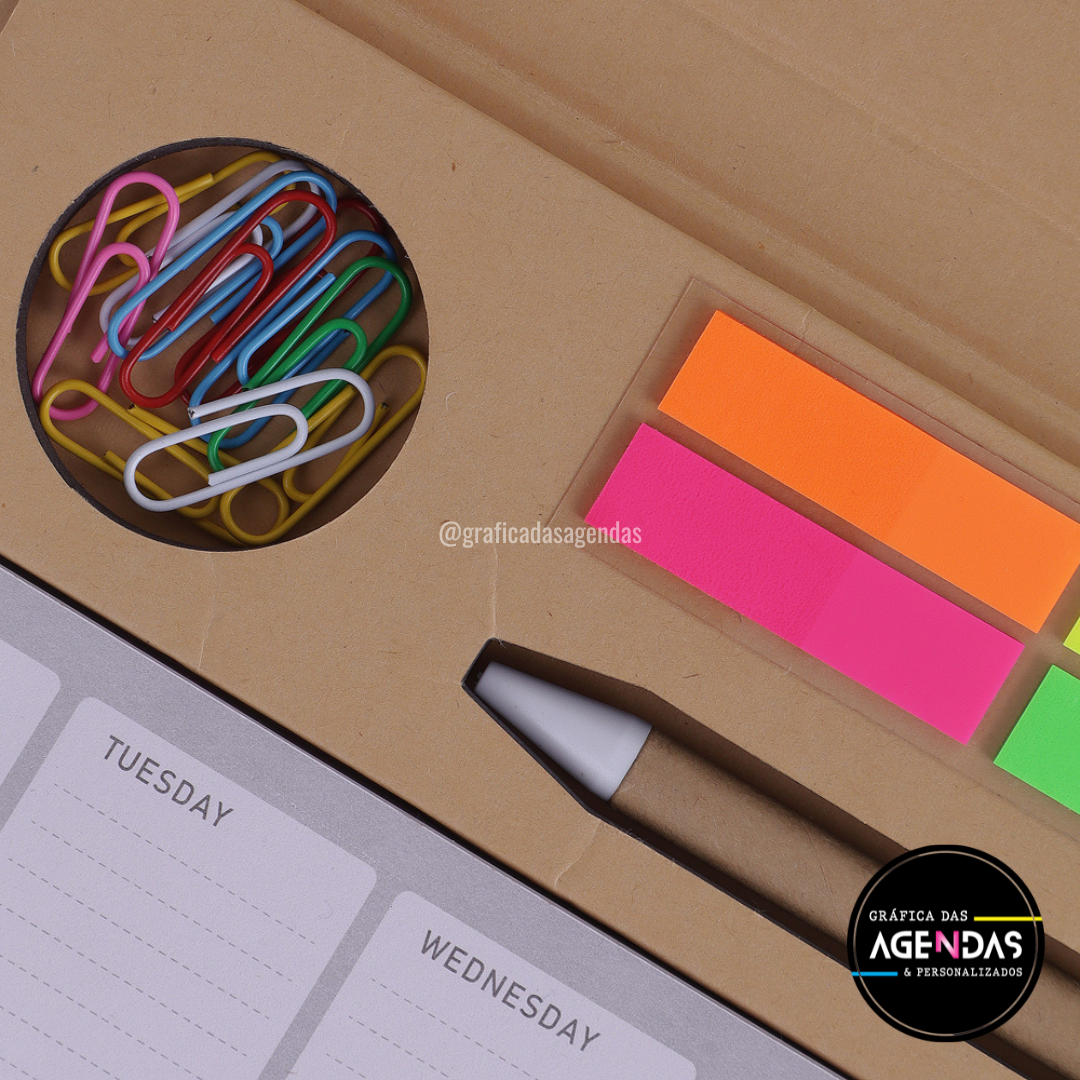 Bloco Planejamento Diário com Sticky Notes